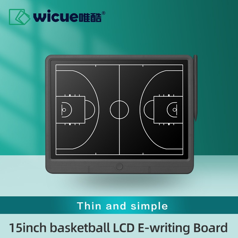 Wicue LCD Digital Drawing Tablet Papan Gambar Taktik 15 Inch for Basketball Coach with Pen