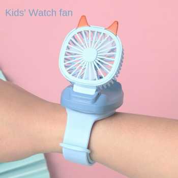 HUANJI Kipas Angin Jam Tangan Portable Fan - FY046 - Blue
