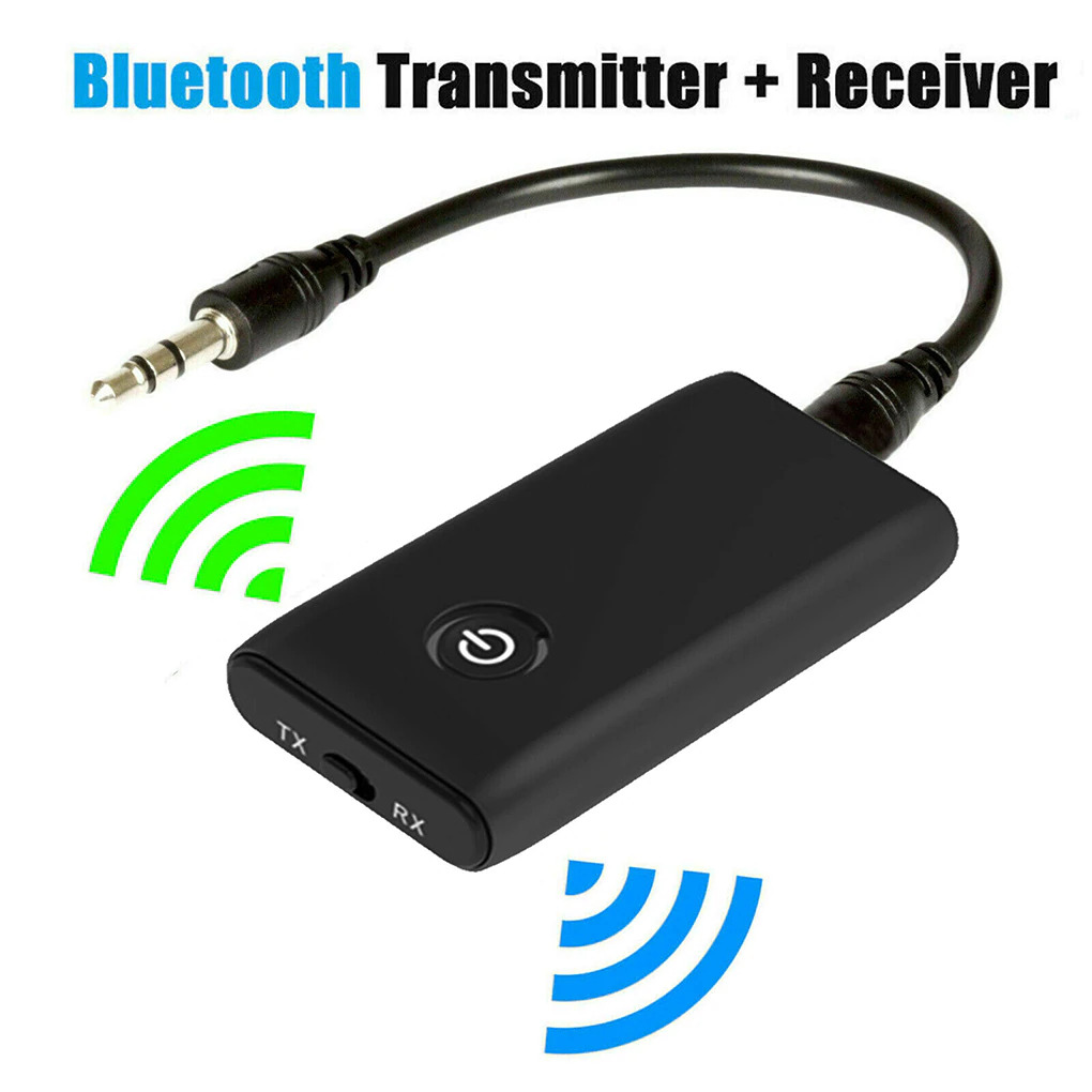 GOOJODOQ Bluetooth 5.0 Transmitter Receiver Rechargeable B10S Black
