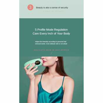 Gambar produk IBONA IPL Laser Epilator Permanent Hair Removal 990000 Flash - TMY-002