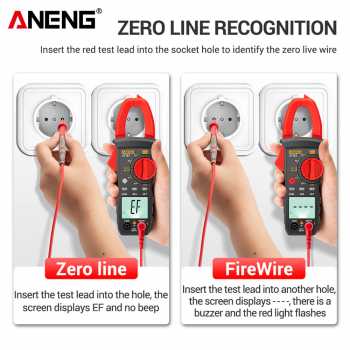 Gambar produk ANENG Digital Multimeter Voltage Tester Clamp Meter AC/DC NCV Tester - ST181