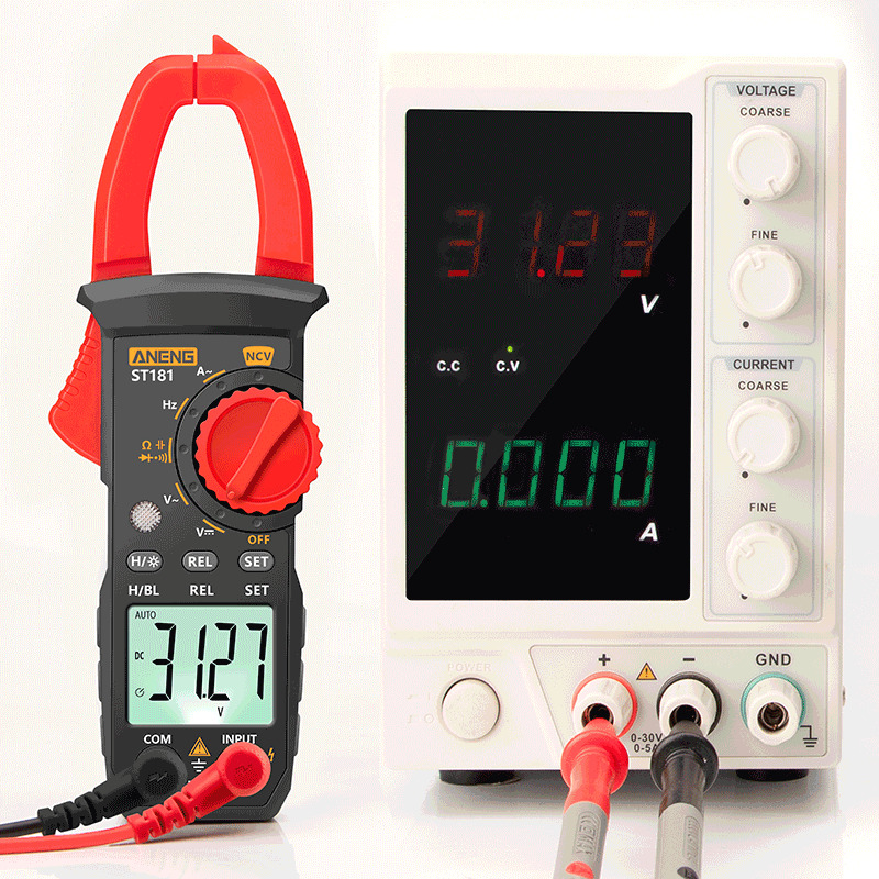Gambar produk ANENG Digital Multimeter Voltage Tester Clamp Meter AC/DC NCV Tester - ST181