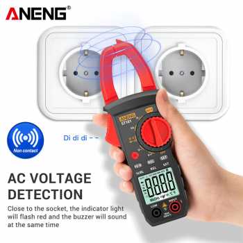Gambar produk ANENG Digital Multimeter Voltage Tester Clamp Meter AC/DC NCV Tester - ST181