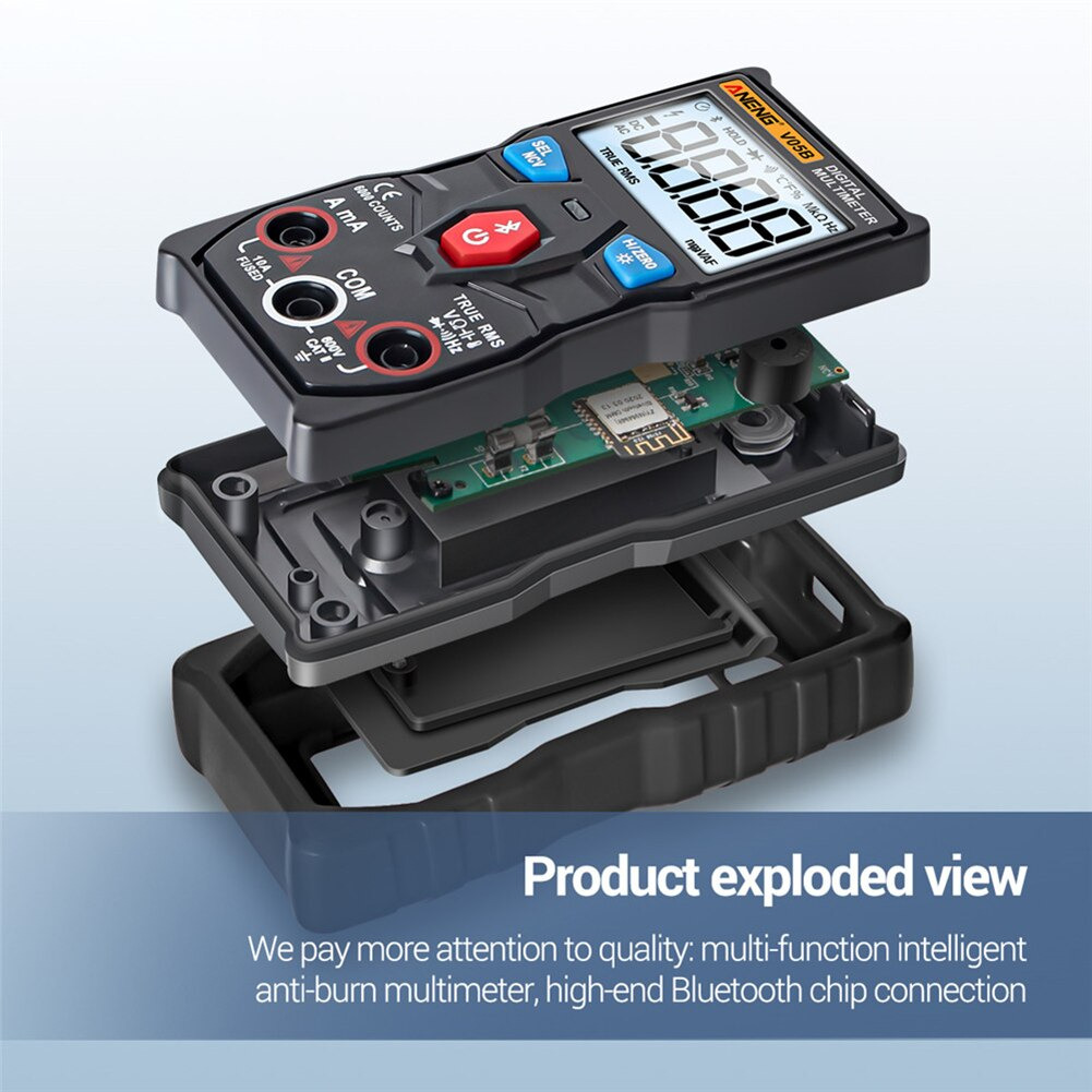 Gambar produk ANENG Digital Bluetooth Multimeter Voltage Tester - V05B