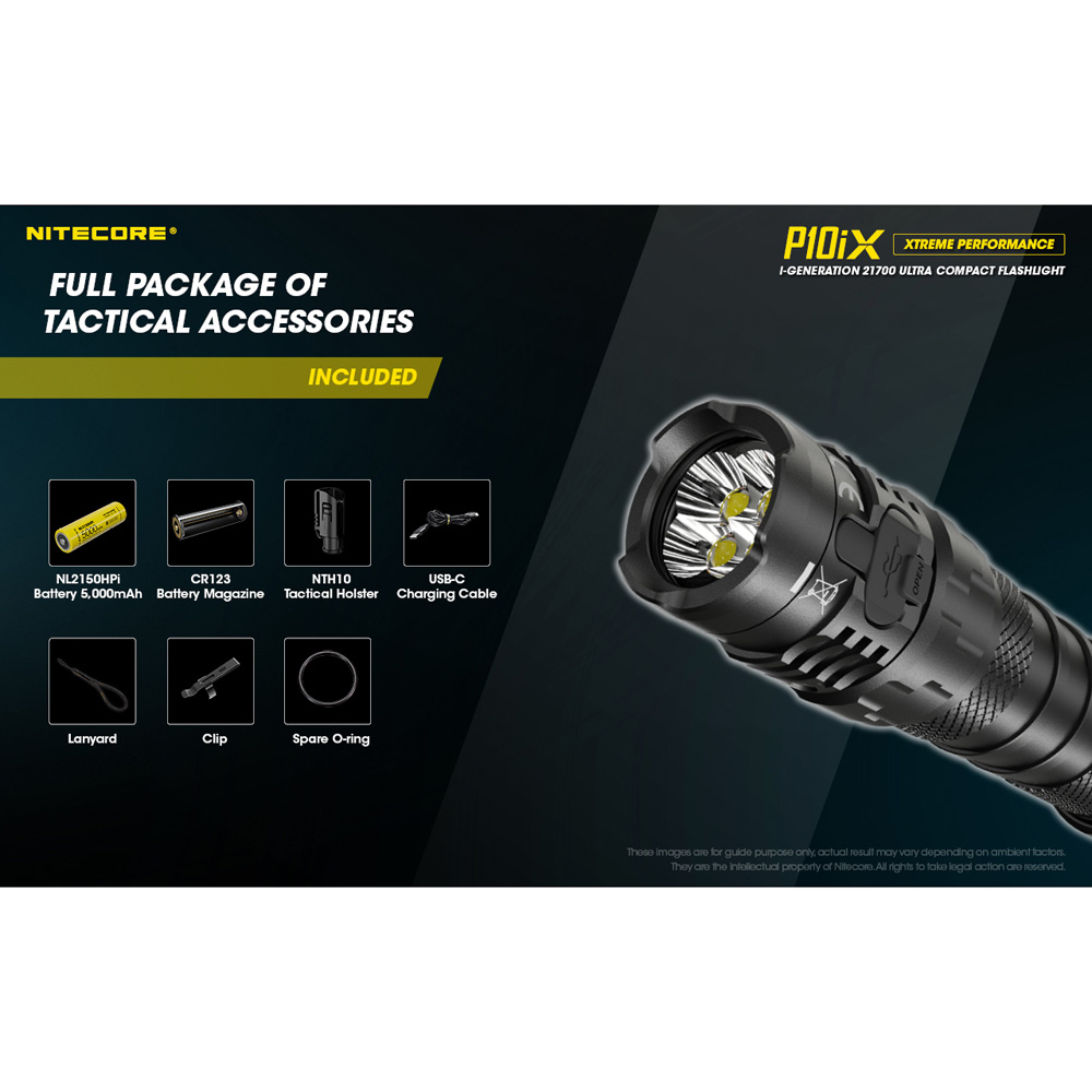 Gambar produk NITECORE Senter LED CREE XP-L2 V6 4000 Lumens - P10iX