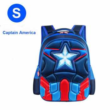 Gambar produk JINMA HONGJIA Tas Sekolah Anak Karakter Kartun Captain America S - KKH001