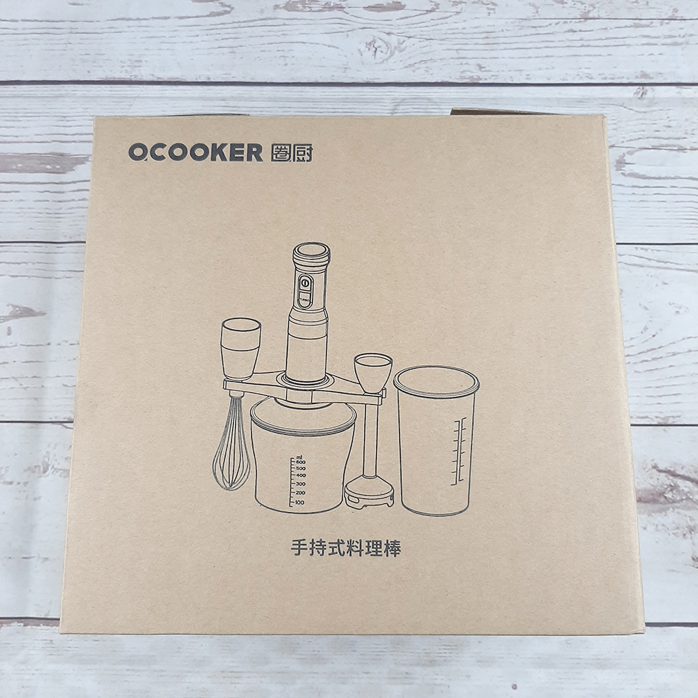 Gambar produk QCooker Hand Blender Portable Whisk Electric Juicer 2 Speed - CD-HB01