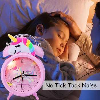 Gambar produk DESIGIFT Jam Weker Alarm Model Classic Unicorn - DS2108