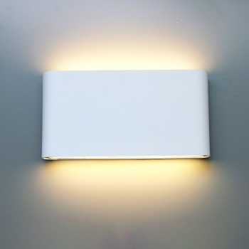 TaffLED Lampu Dinding Hias Outdoor LED Waterproof Warm White 12W - D313 - White