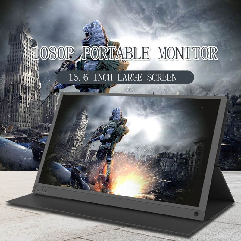 ZEUSLAP Portable Monitor FHD 15.6 Inch 1080p HDMI Type C IPS LG156