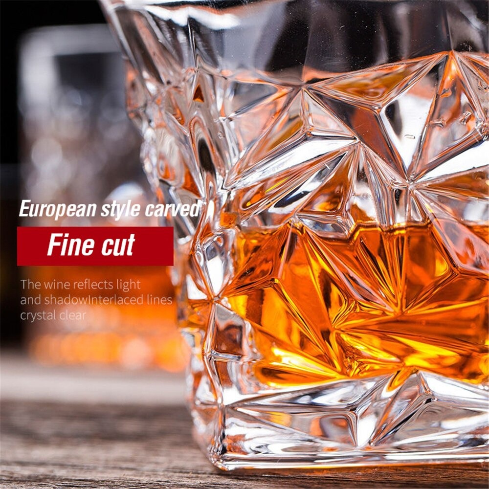Gambar produk Mr.Burning Gelas Cangkir Whiskey Wine Crystal Glass Cup Sloki 200ML - NRB14