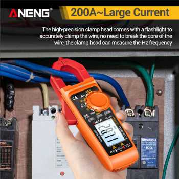Gambar produk ANENG Digital Multimeter Voltage Tester Clamp - ST185 - Utama
