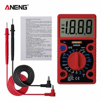 Gambar produk ANENG Digital Multimeter Voltage Tester Large Screen Display - AN8206 - Kemasan