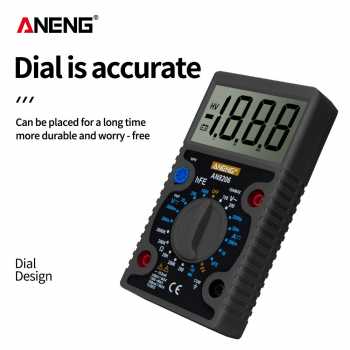 Gambar produk ANENG Digital Multimeter Voltage Tester Large Screen Display - AN8206 - 1