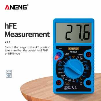 Gambar produk ANENG Digital Multimeter Voltage Tester Large Screen Display - AN8206 - 2