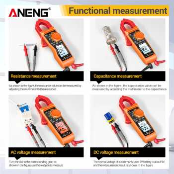 Gambar produk ANENG Digital Multimeter Voltage Tester Clamp - ST185 - 5