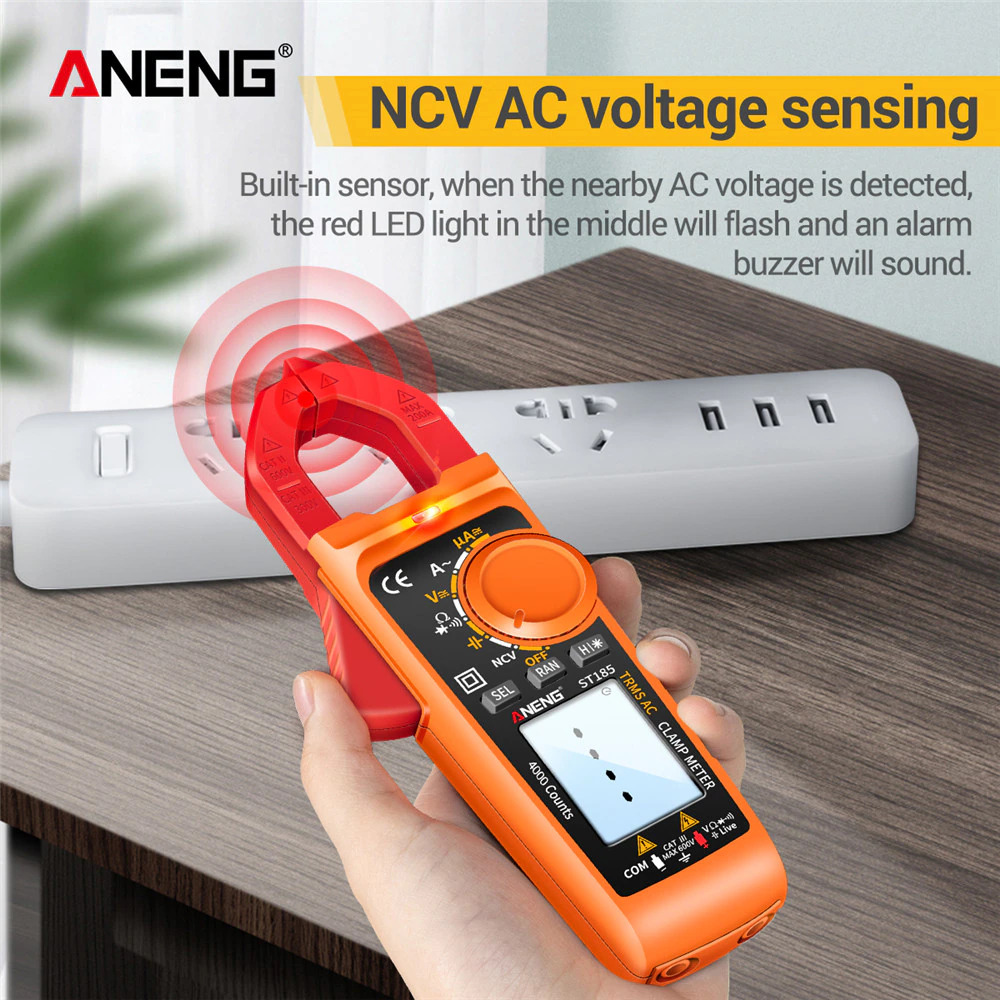 ANENG Digital Multimeter Voltage Tester Clamp - ST185 Gambar produk ANENG Digital Multimeter Voltage Tester Clamp - ST185 - 6