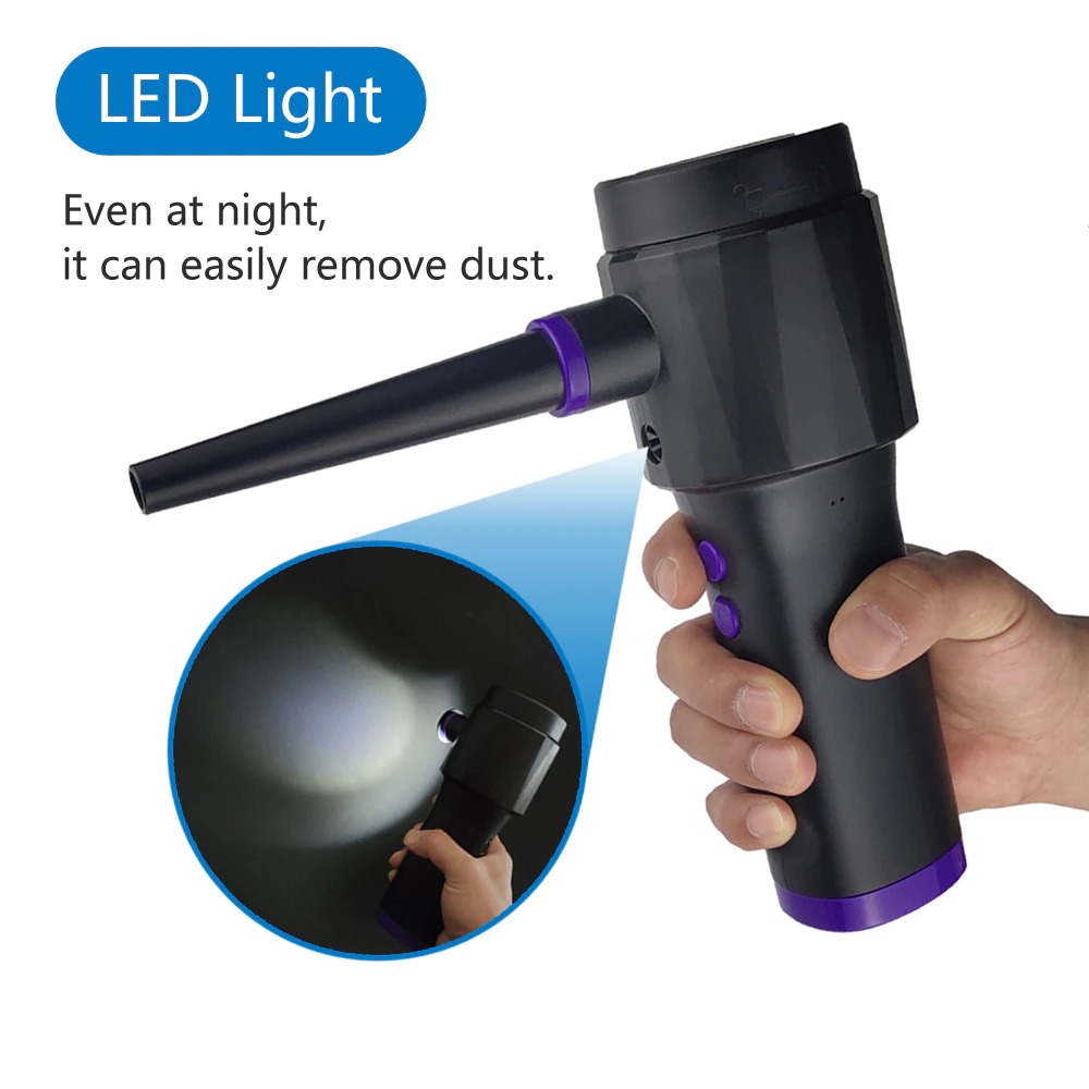 Gambar produk LETUUP Car Vacuum Cleaner 2 in 1 Air Duster Blower USB 6000mAh - WD-1918