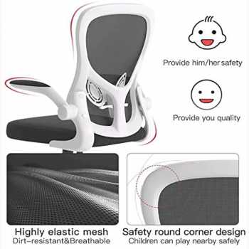 Gambar produk HBADA Kursi Kantor Mesh Ergonomic Office Chair Flip-up Arms - HDNY163WM