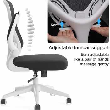 Gambar produk HBADA Kursi Kantor Mesh Ergonomic Office Chair Flip-up Arms - HDNY163WM