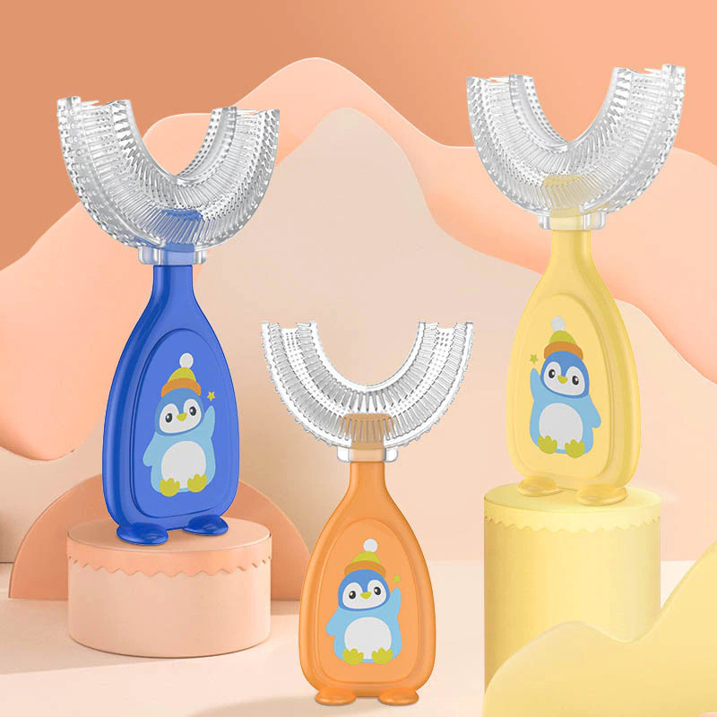 Gambar produk MACROUPTA Sikat Gigi Anak Toddler Toothbrush U-Shaped Teether Silicone M - YP009