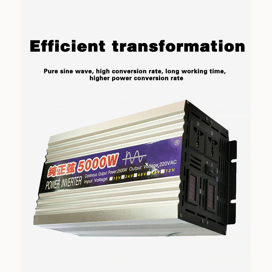 Gambar produk SHUNYIMA Car Power Inverter Pure Sine Wave 24V 220V 5000W - ZX-5000W