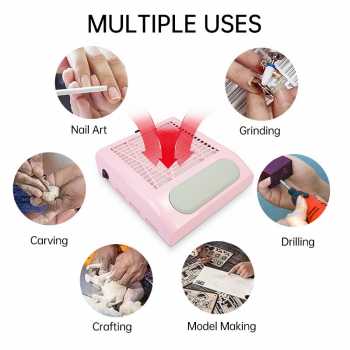 Gambar produk Yoke Kipas Vacuum Kuku Nail Art Dust Collector Cleaner 80W - 858-8