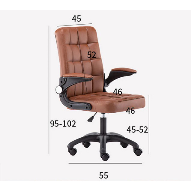 Comfort Kursi Kerja Kantor Office Chair Lift Swivel Fabric CF032