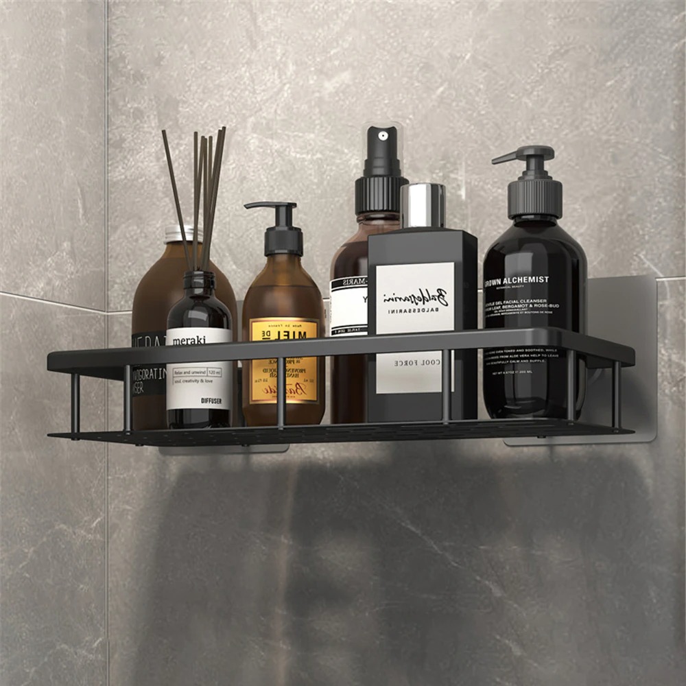 Gambar produk ADOREHOUSE Rak Gantung Kamar Mandi Bathroom Organizer Rack Aluminium - SHR241