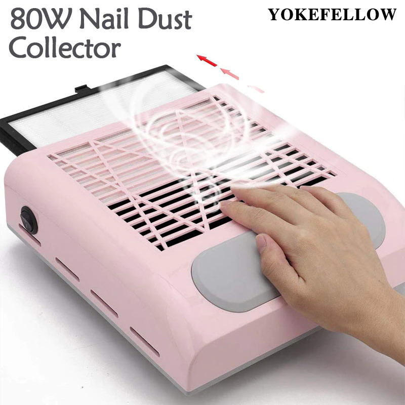 Gambar produk Yoke Kipas Vacuum Kuku Nail Art Dust Collector Cleaner 80W - 858-8