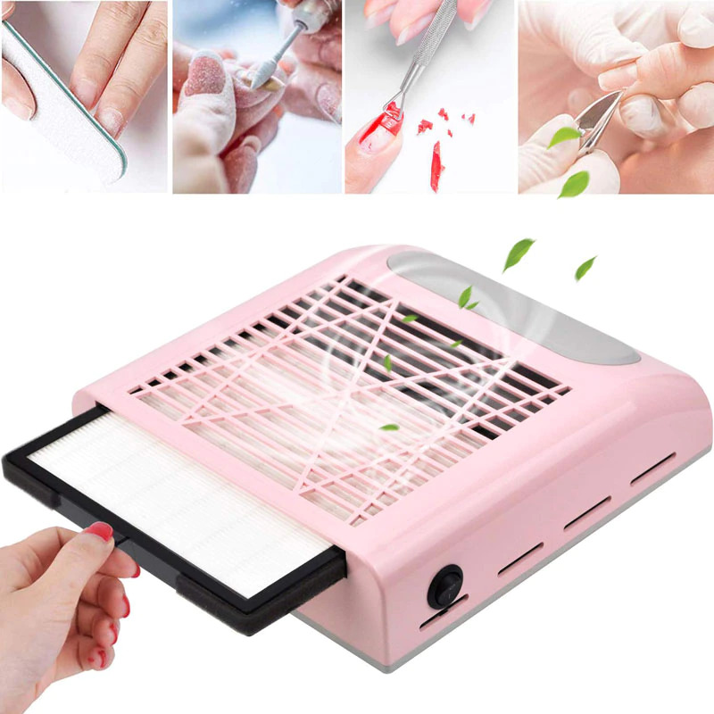 Gambar produk Yoke Kipas Vacuum Kuku Nail Art Dust Collector Cleaner 80W - 858-8