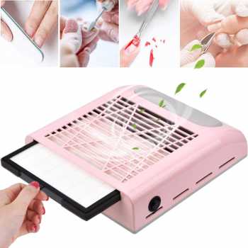 Gambar produk Yoke Kipas Vacuum Kuku Nail Art Dust Collector Cleaner 80W - 858-8