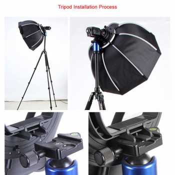 Gambar produk TaffSTUDIO Payung Studio Octagonal Softbox Reflektor Flash 65CM - KS65