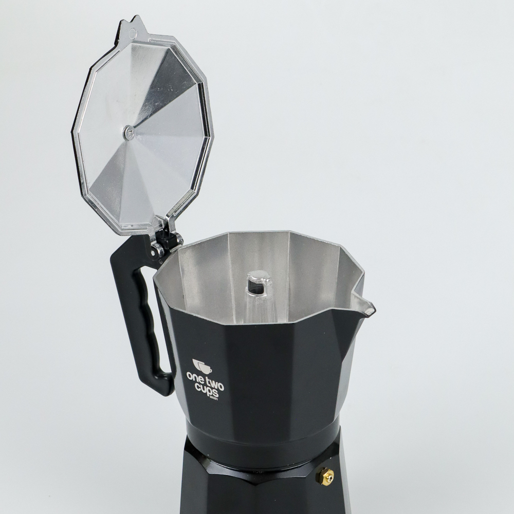 Gambar produk One Two Cups Espresso Coffee Maker Moka Pot Teko Stovetop Filter 450 ml - MX001