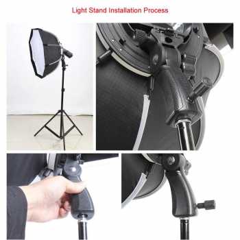 Gambar produk TaffSTUDIO Payung Studio Octagonal Softbox Reflektor Flash 65CM - KS65