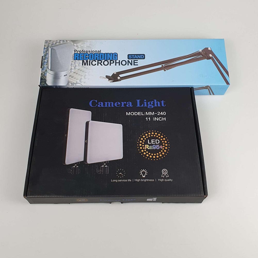 SZKOSTON Lampu LED Live Streaming Video Fill Light Dimmable 11 Inch