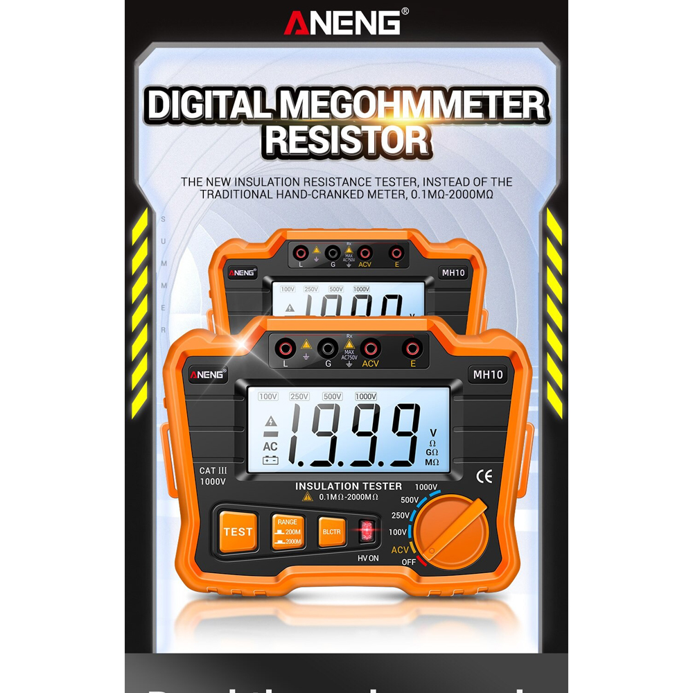 Gambar produk ANENG Digital Megohmmeter Multifungsi Voltage Tester 1000V - MH10