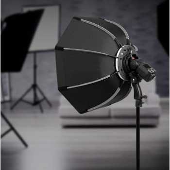 Gambar produk TaffSTUDIO Payung Studio Octagonal Softbox Reflektor Flash 65CM - KS65