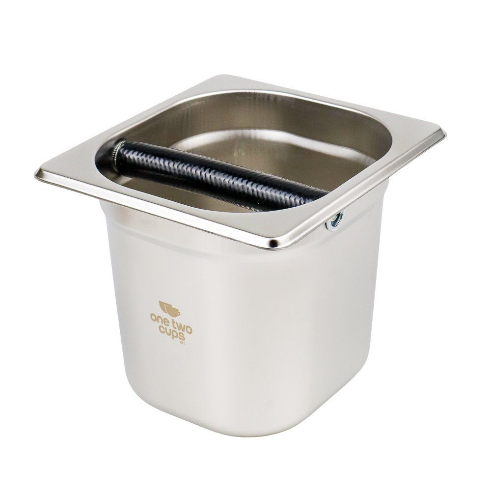 Gambar produk One Two Cups Wadah Ampas Kopi Espresso Knock Box Container 17.5x16x15cm - KB1