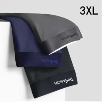 Gambar produk MiiOW Celana Dalam Boxer Pria Male Briefs Ice Silk Nylon Spandex 3 PCS XXXL - M3