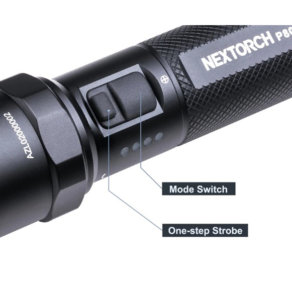 Gambar produk NEXTORCH Senter LED Flashlight USB Rechargeable 2100 Lumens - P80