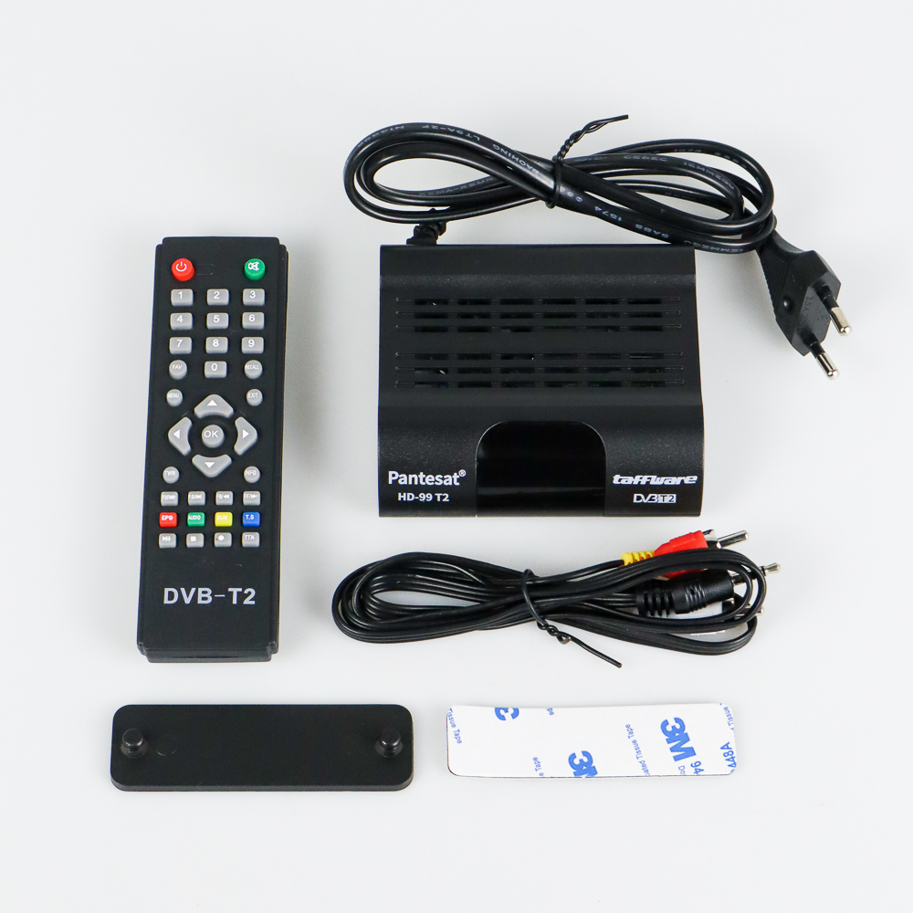 Taffware Pantesat Set Top Box TV Digital H.265 1080P DVBT2 HD99 Black