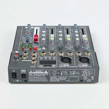 Gambar produk LEORY Mini Portable Live Audio Mixer Karaoke DJ 4 Channel Bluetooth - LR4CB