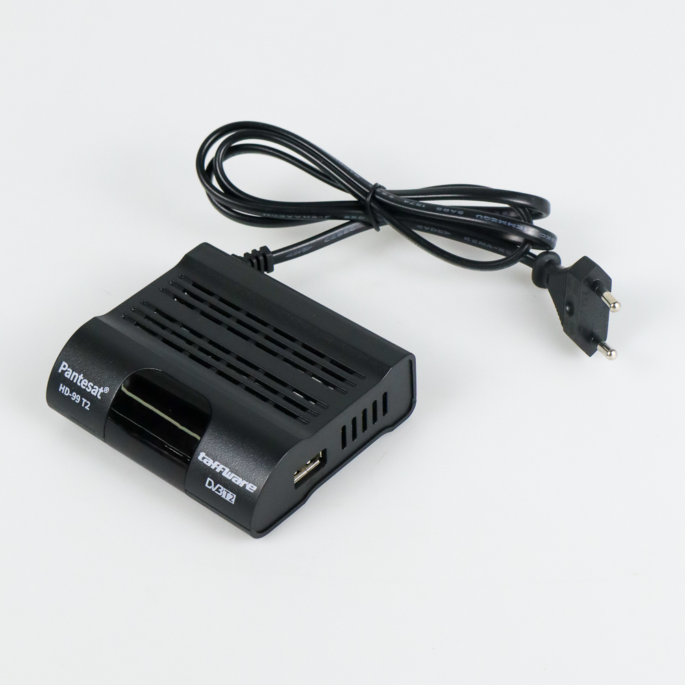 Taffware Pantesat Set Top Box TV Digital H.265 1080P DVBT2 HD99 Black