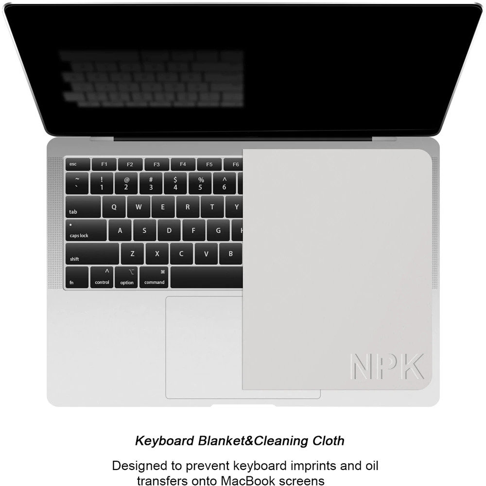 NPK Kain Keyboard Laptop Cover Lap Microfiber 13 14 Inch AF02 Gray npk-kain-keyboard-laptop-cover-lap-microfiber-13-14-inch-af02-gray