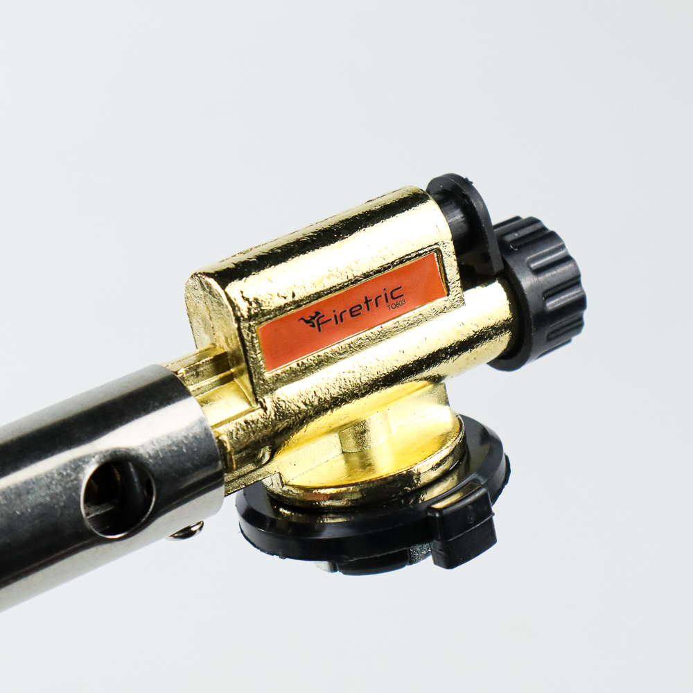 Firetric Kepala Gas Butane Jet Torch Flame Gun TQ803 Golden