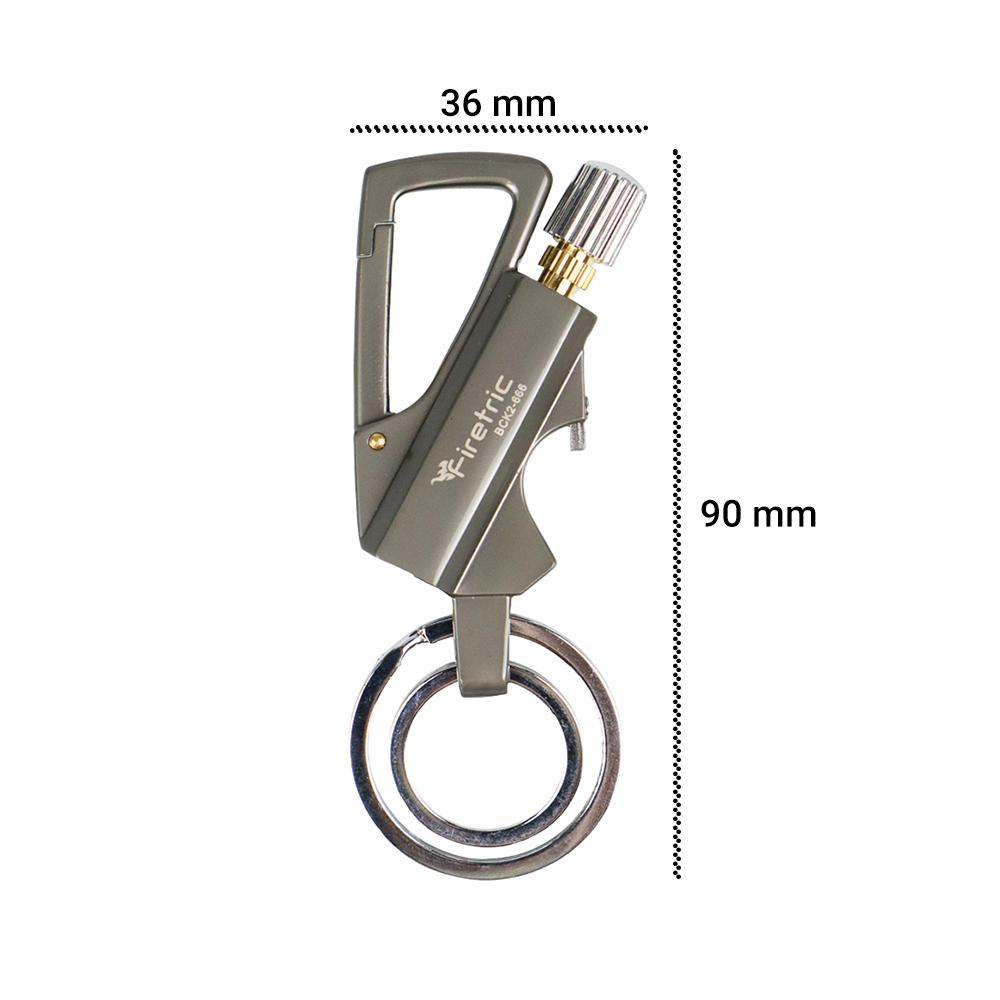 Gambar produk Firetric Korek Api Gantungan Kunci Flint Starter Carabiner - BCK2-666