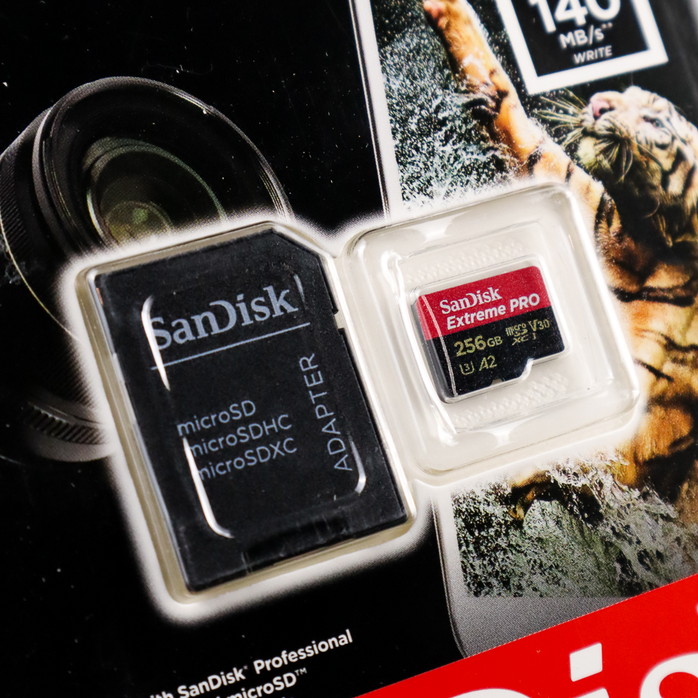 SanDisk Extreme Pro microSDXC UHSI A2 V30 200MB/s 256GBSDSQXCD256G