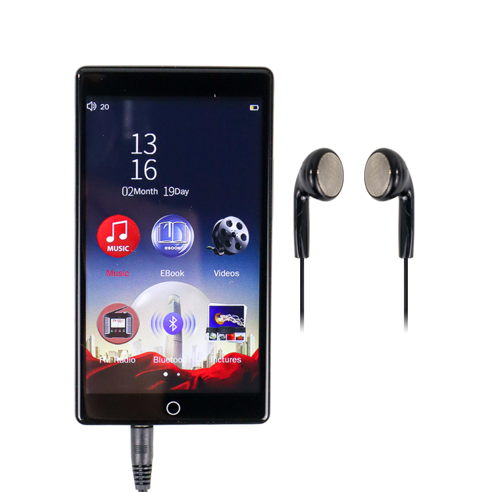 Ruizu Smart MP4 Digital Audio Player Bluetooth Touchscreen 4 Inch 8GB