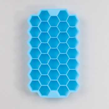 Gambar produk SILIKOLOVE Cetakan Es Batu Silikon Heksagon 37 Grid Ice Cube Tray - DU655